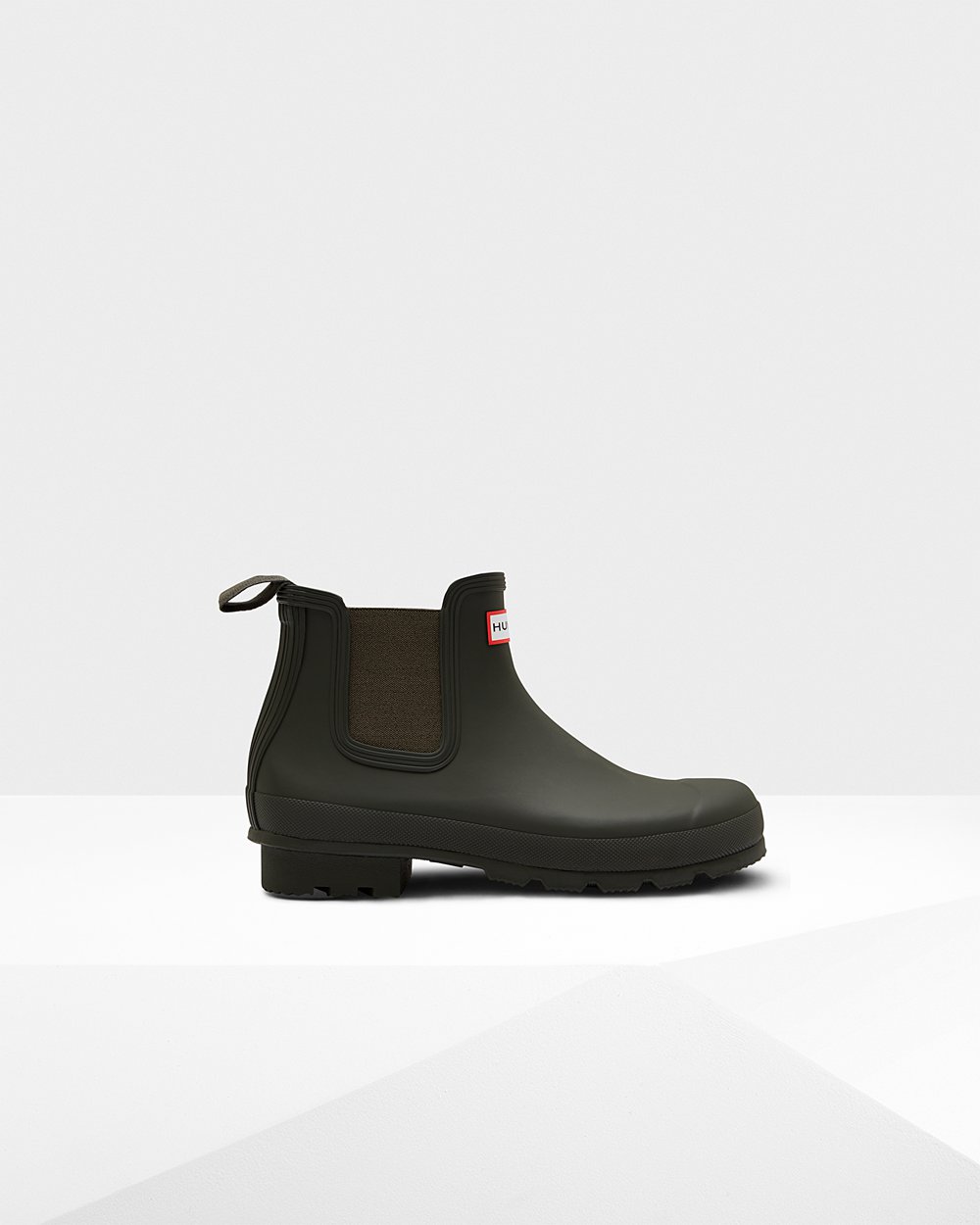 Mens Chelsea Boots - Hunter Original (38ISROVKT) - Dark Olive